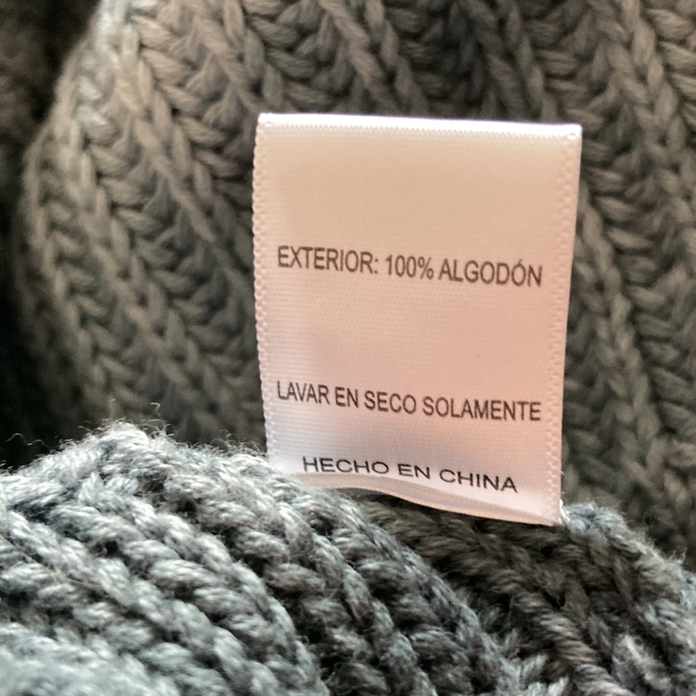 Skylar + Madison dark and light grey sweater with frayed detail L - Picture 5 of 6